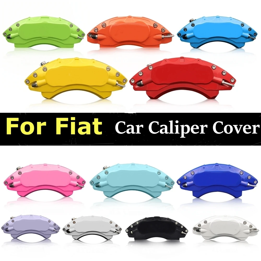 Per Fiat Car Brake Caliper Cover Fit 124 Spider 126P 500 500C Argo Cronos Ducato Fiorino Fullback Idea Mobi Panda Pulse Qubo