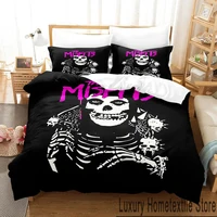 3D Print The Misfits Glenn Danzig Bedding Set Boys Girls Twin Queen King Size Duvet Cover Pillowcase Bed boys Adult 2