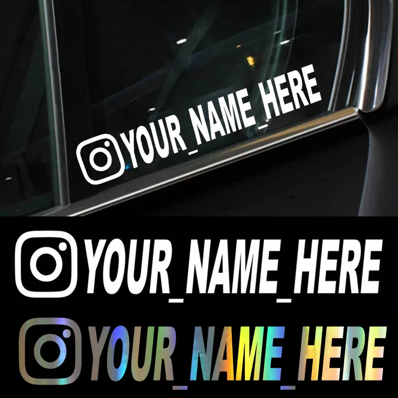 5Pcs Custom Text Sticker Car Window Custom Sticker Car Rear Windscreen