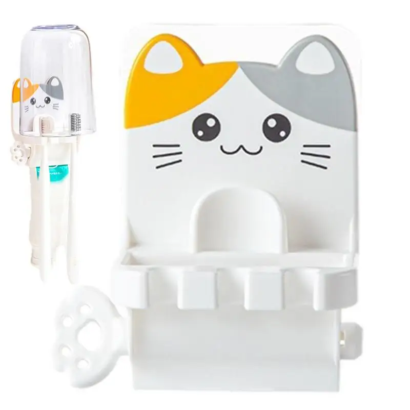 

Rolling Tube Toothpaste Squeezer Cute Cat Wall Mounted Manual Toothpaste Tube Squeezers 14*11*8cm Cute Cat Rotatable Toothpaste