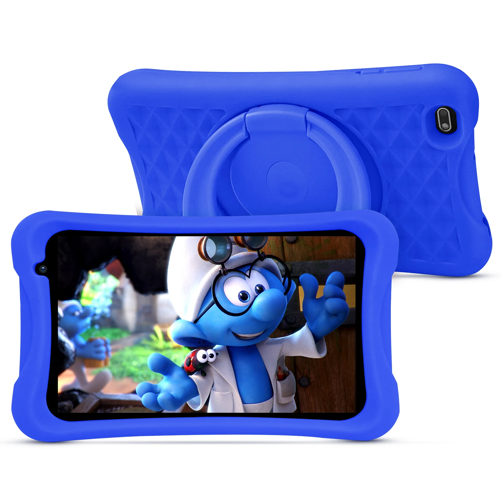 PRITOM 8 Inch Kids Android Tablet, 2GB RAM+64GB ROM, Quad Core, 5000 MAH, WiFi Dual Camera, Bluetooth, Toddler Tablet