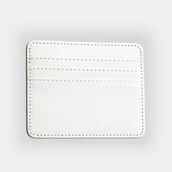 Vibrant PU Leather Card Wallet - Sleek & Stylish Card Organizer (WHITE)