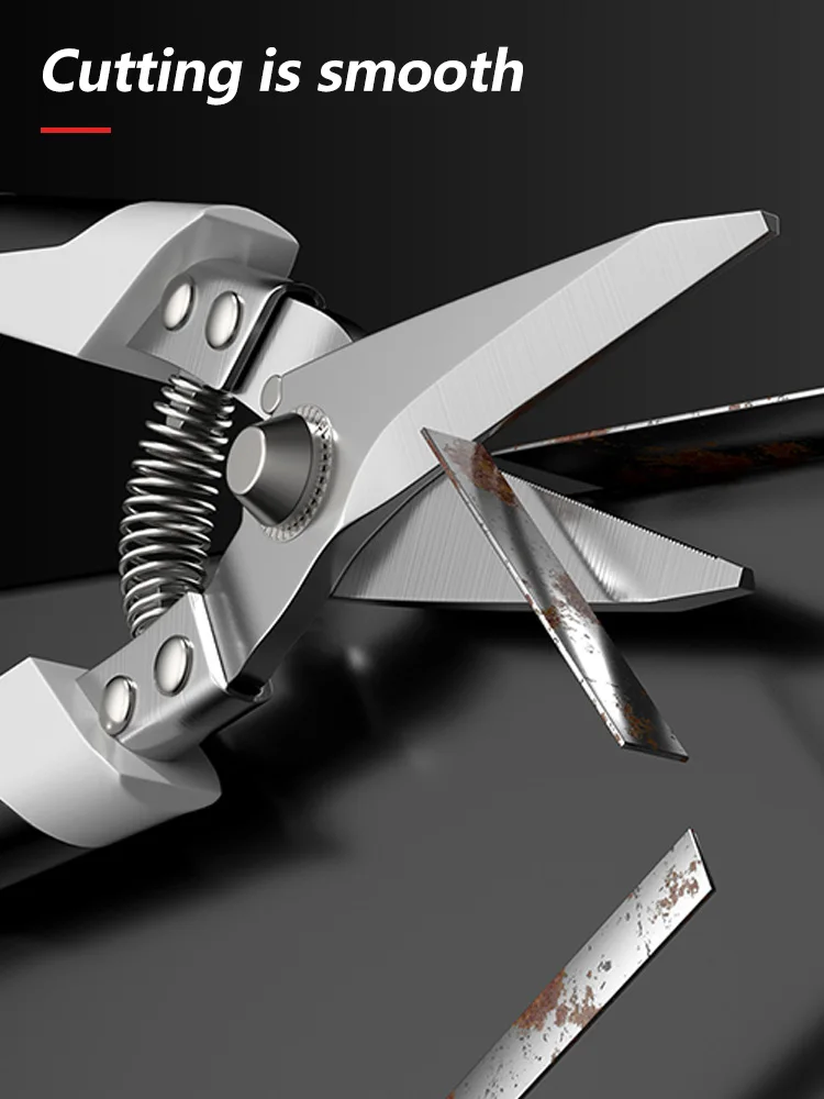 Stainless Steel Scissors Precision Metal Cutting PVC Pipes, Durable, Rust Proof, And Long-Lasting Cutting 5