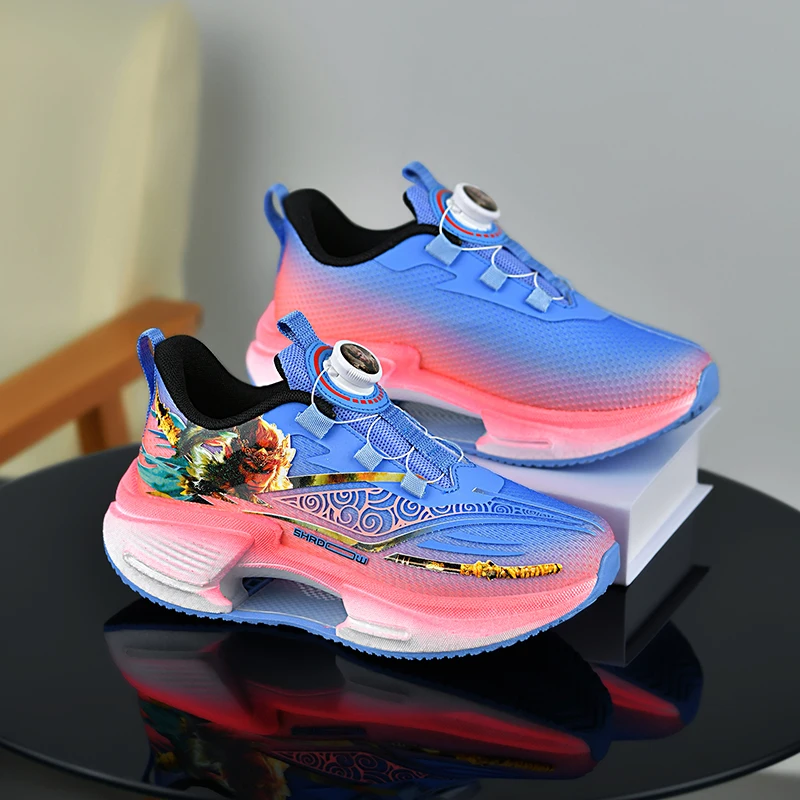 Basketball Shoes For Kids Lightweight Non-slip Breathable Mesh_voghion.com