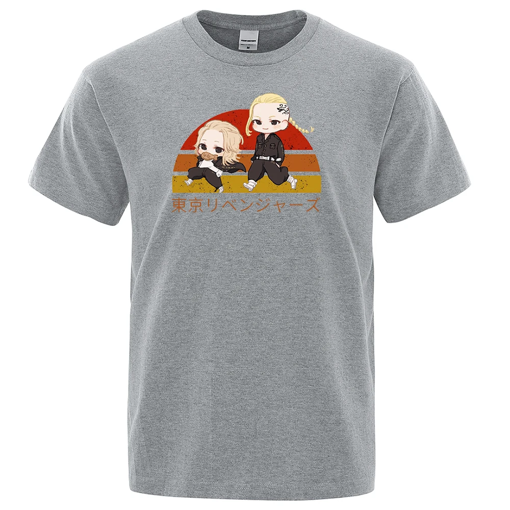 

Kawaii Tokyo Revergers Mikey Draken Printed Tshirts Man Fashion Big Size Clothed Creative Soft T Shirt Funny Loose Tshirts Man