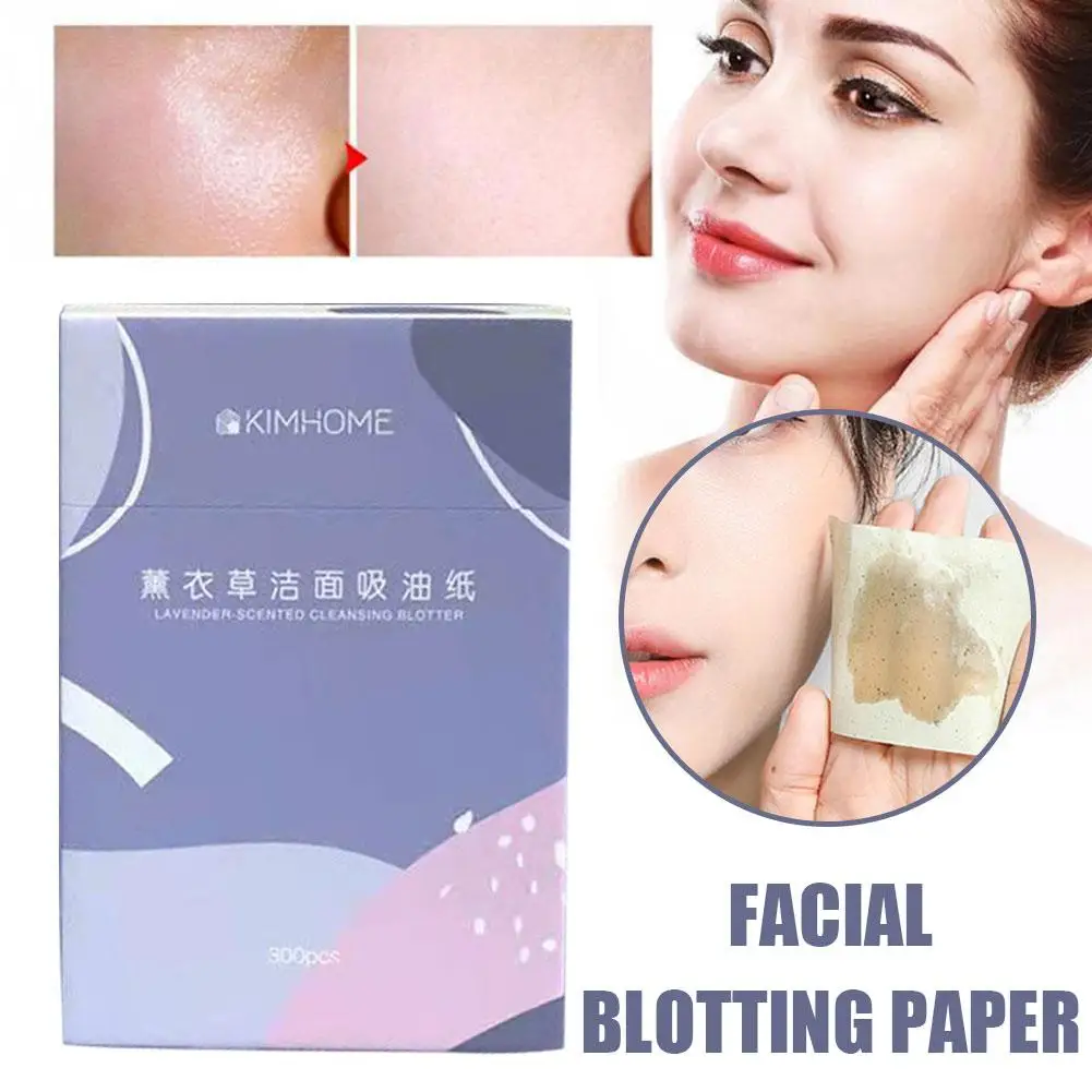 

300PCS/Box Oil Control Face Absorbent Paper Face Oil Control Cleaning Wipes Absorbing Sheet Oily Matting Tissue Face Care Paper