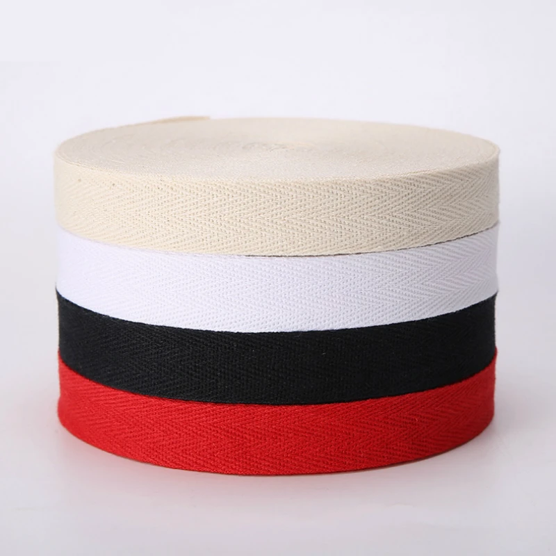 50 Yards Eco-Friendly Cotton Ribbon High Tenacity Belt Bag Lable Ribbon Sewing Tape Bias Binding DIY Crafts Accessories ribbon decoration ribbon supplies label tape sewing ribbon cotton ribbon cotton bias tape labeling ribbon label ribbon