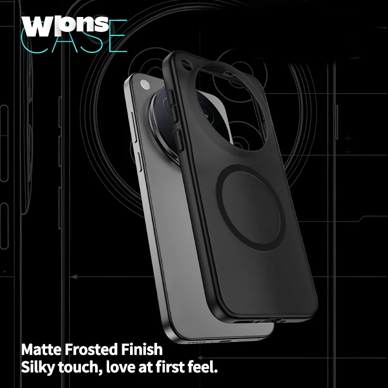 Enhance your product title by highlighting key features and creating a more enticing description. Here's a suggestion:

Premium Magnetic Crystal Matte Phone Cover with Anti-Fingerprint Protection