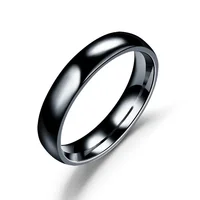 Simple 2mm 4mm 6mm Titanium Ring Women Men Prevent Allergy High Polished Wedding Rings Stainless Steel Couple Finger Jewelry - Image 3