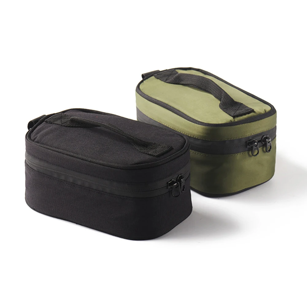 Outdoor Camping Tableware Lunch Box Storage Bag Portable Aluminum Thermal Picnic Bento Box Insulation Food Case Carrier Bag