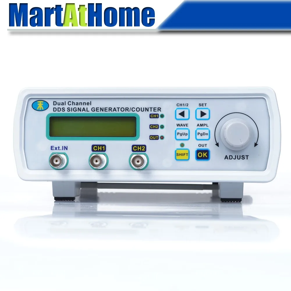 

High-precision DDS Signal Generator 12MHz 2CH LCD Arbitrary Waveform Sine/Square Wave+Sweep+Frequency Meter #BV304