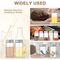 Wholesale Diameter 37mm Glass Bottle Candle Glass Vials Saffron Container Glass Vial With Screw Lid For Candy Storage Bottle 2