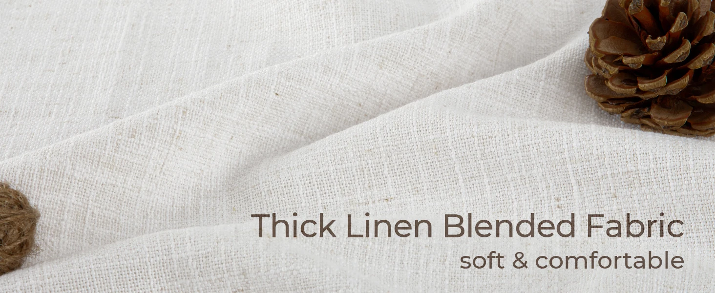 flax linen blended curtains