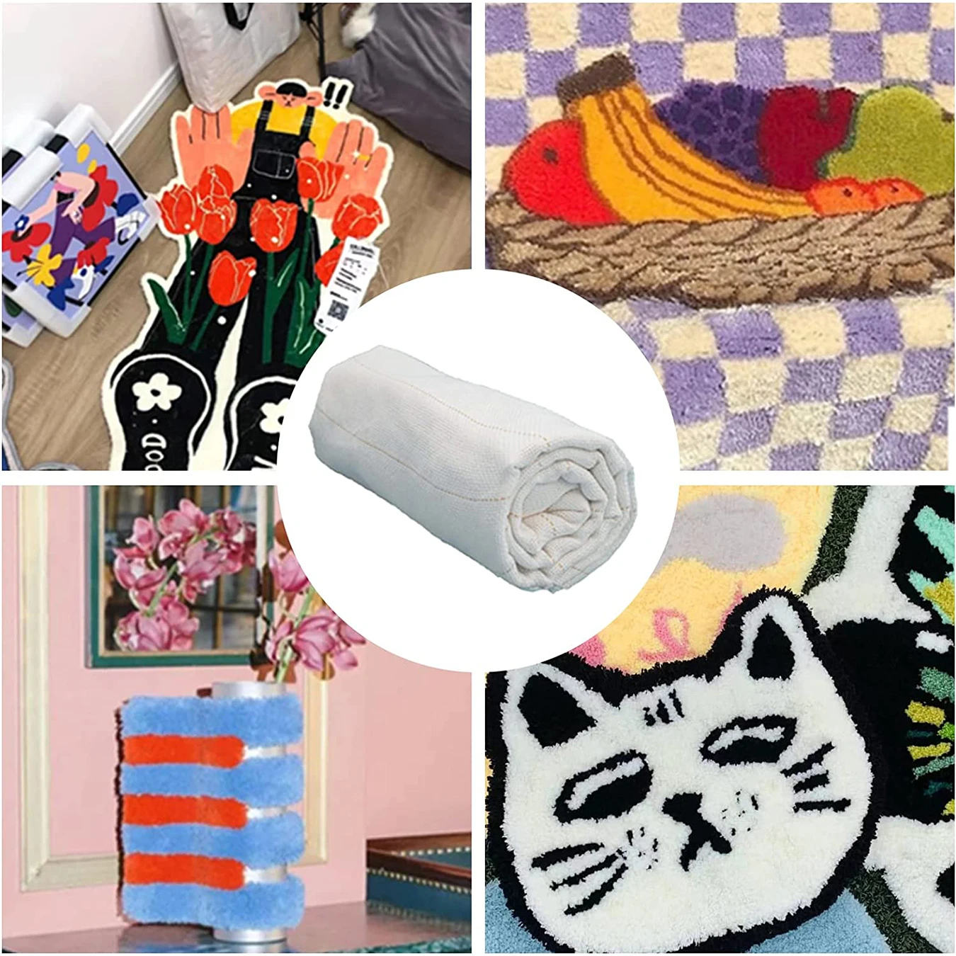 26.3''x19.6''/72.83''x39.37'' Cotton Punch Needle Fabric Monk's Cloth for  Rug-Punch/Punch Needle - AliExpress