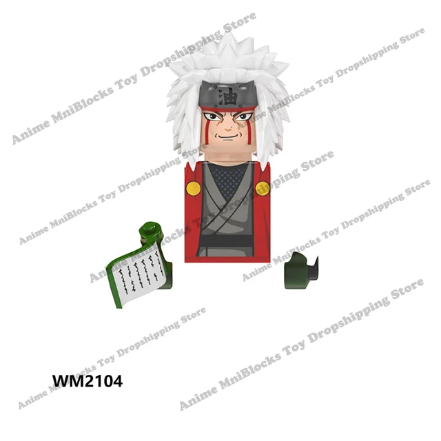WM6109 Naruto blocks anime Sasuke Kakashi Madara Zetsu Might Guy Rock Lee mini action toy figures Assemble bricks toys kid gifts Light Blue