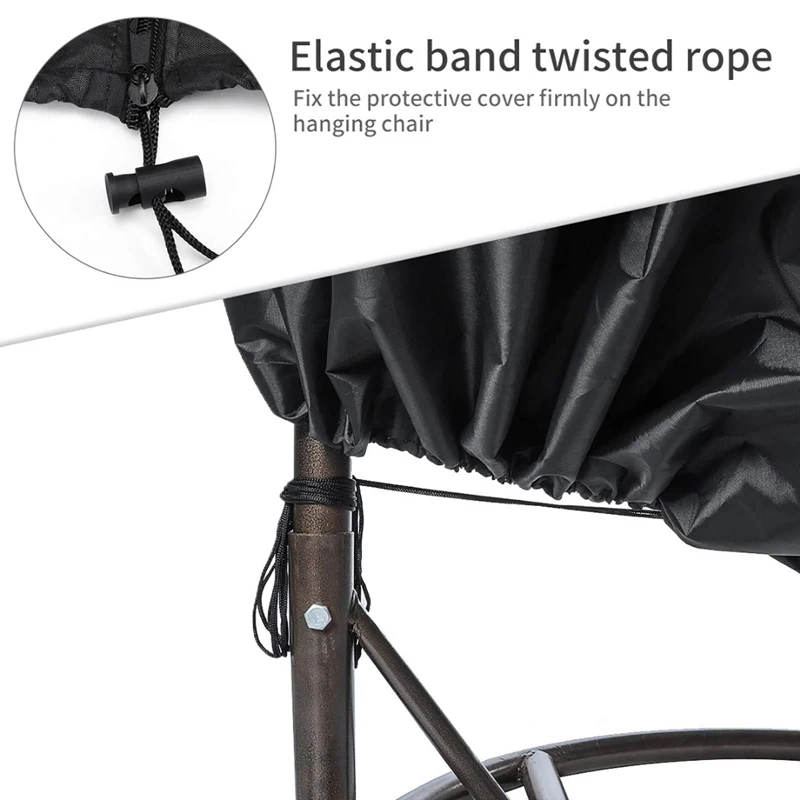 Outdoor Hängen Stuhl Regendicht Abdeckungen Schwingen Ei Stuhl Sonnencreme Abdeckungen Pod Stuhl Möbel Wasserdichte Schutzhülle – Detail 4