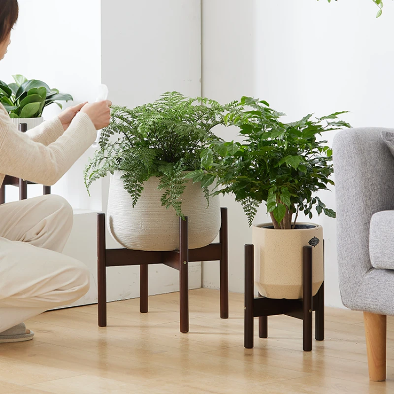 

Nordic Cross Flower Stand Balcony Living Room Fish Tank and Flower Pot Plant Green Radish Succulent Pot Frame Flower Rack