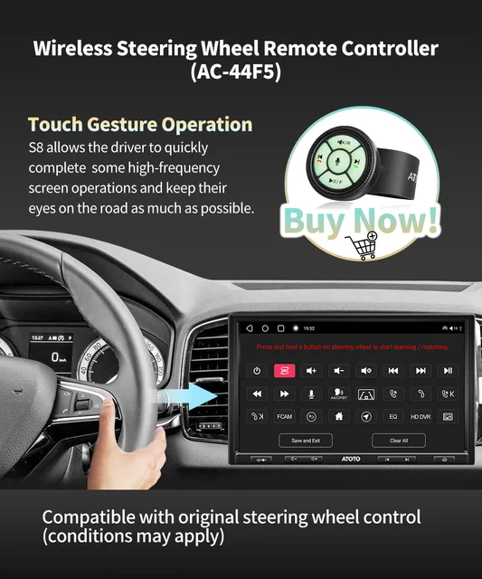 Atoto Ae-s8g2104pr-a-x 10.1 Inch Car Multimedia Video Player 2din Android  10.0 Car Radio Stereo Navigation With Wireless Carplay - Car Multimedia  Player - AliExpress