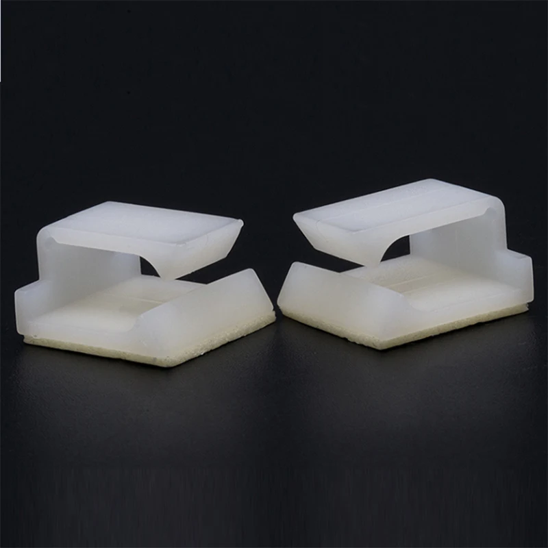 FC-1 FC-2 Cable Clamps Car Cord Clip Self Adhesive Mount Wire Tie Fix Holder Line Organizer Management 10pcs White Black cable organizer cable clip cable clamp