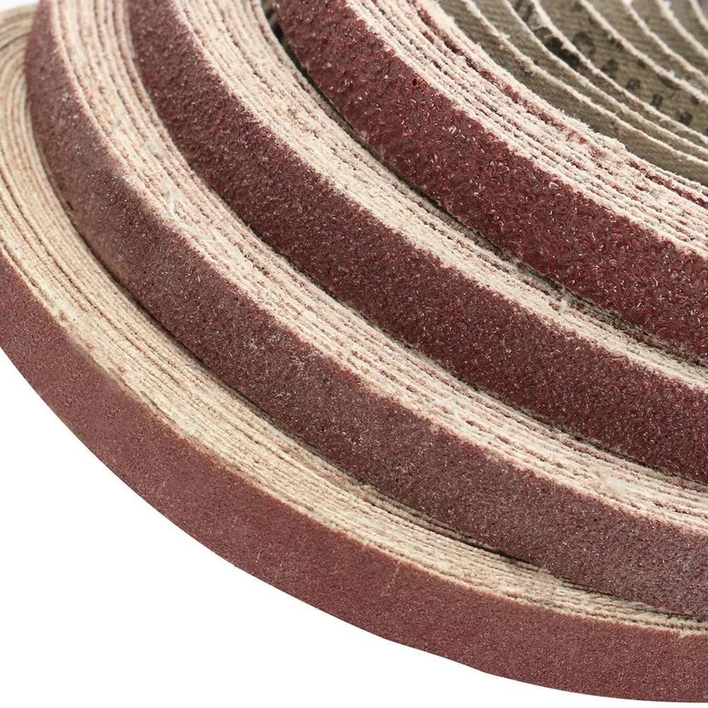50pcs Sanding Belt 40-120 Grits For 10x330mm Sanders File Sanders Sander Angle Grinder Modified Accessory 5
