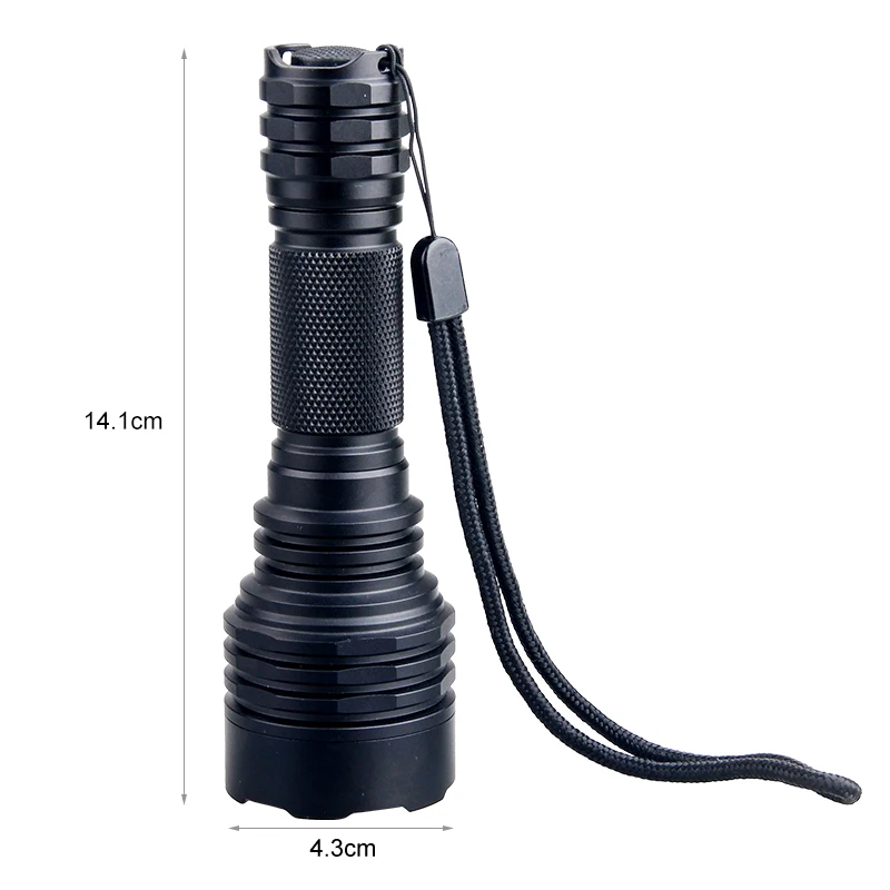 Description Picture 4 of itemGreen/Red Hunting Flashlight LED Tactical Torch Flashlights lantern waterproof Torch Light Lamp+Mount+Switch+18650+Charger