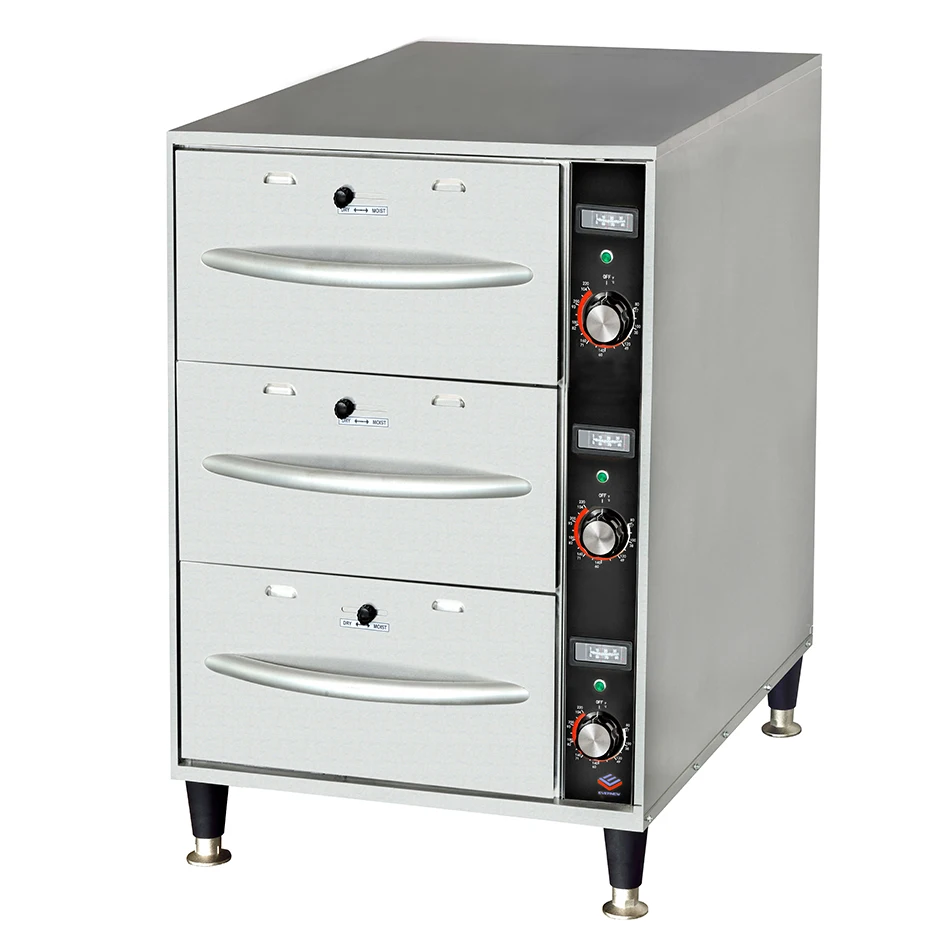 Commercial Restaurant Hotel Kitchen Equipment Stainless Steel Heating Drawer Warmer