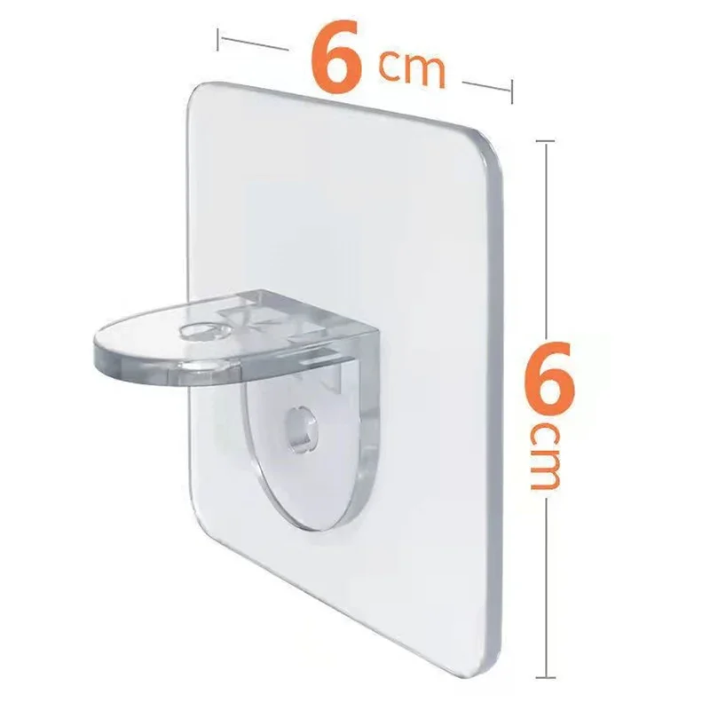 Adhesive Triangular Support Stand Holder Non-Porous Wardrobe Strong Divider Fixed Adhesive Hook Home Kitchen Accessorie