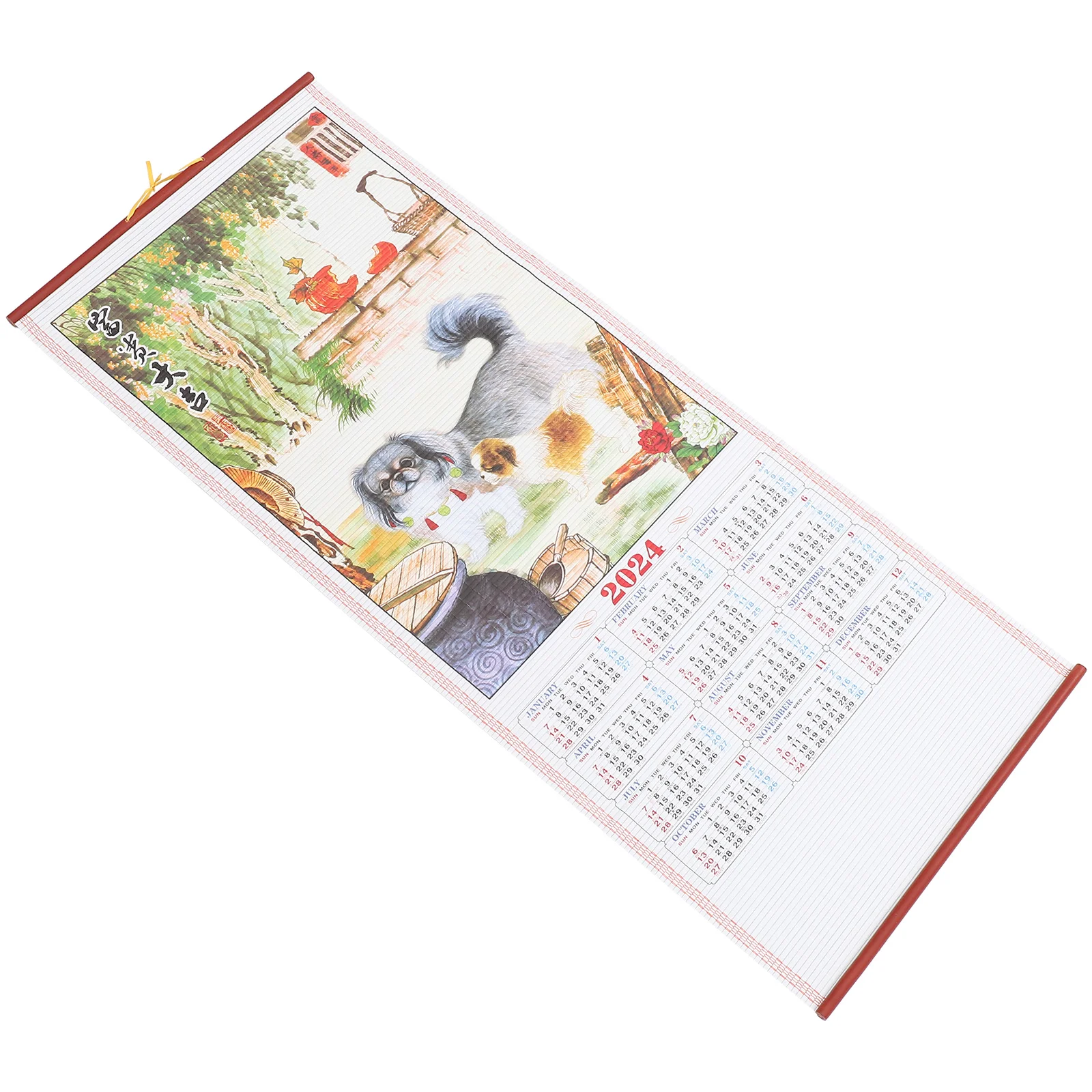 

Chinese Hanging Calendar The Dragon Calendar Hanging Calendar Scroll Calendar