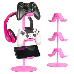 게임 컨트롤러 홀더 헤드셋 매달려 스탠드 조이스틱 디스플레이 랙 게임 PC,Xbox PS5 닌텐도 스위치 게임 액세서리 핑크 그녀를 위한 발렌타인 선물