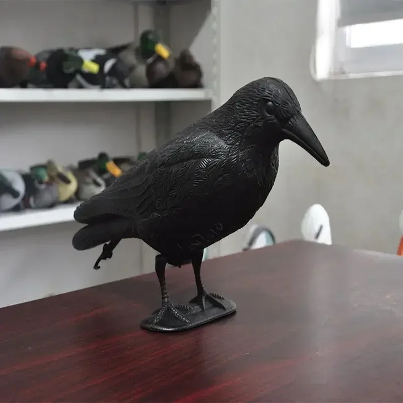 Decoracion Jardin ExteriorSimulation Black Crow Raven Bird Repellent Pest Control Pigeon Repellent Garden Decoration Outdoor - 2