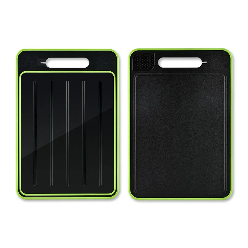 Chopping Board Defrosting Tray Defrosting Cutting Board Tray with Grater Sharpener Double Sided Chopping Board Frozen Meat Fish Food Tray Meat Tools