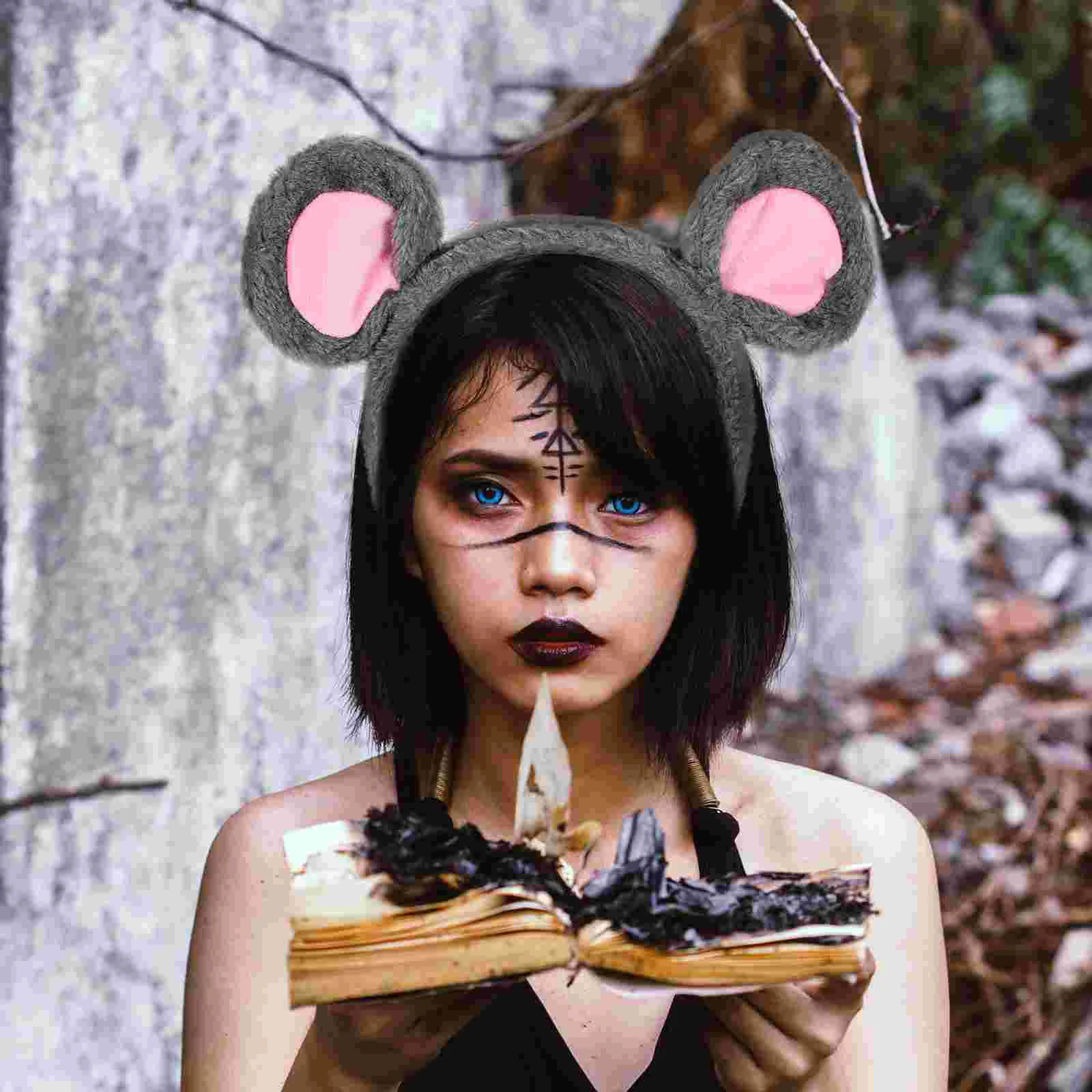 Karen Smith Mouse Ears Animal Headgear Costume Headband Hair Hoop Cosplay Headdress 4