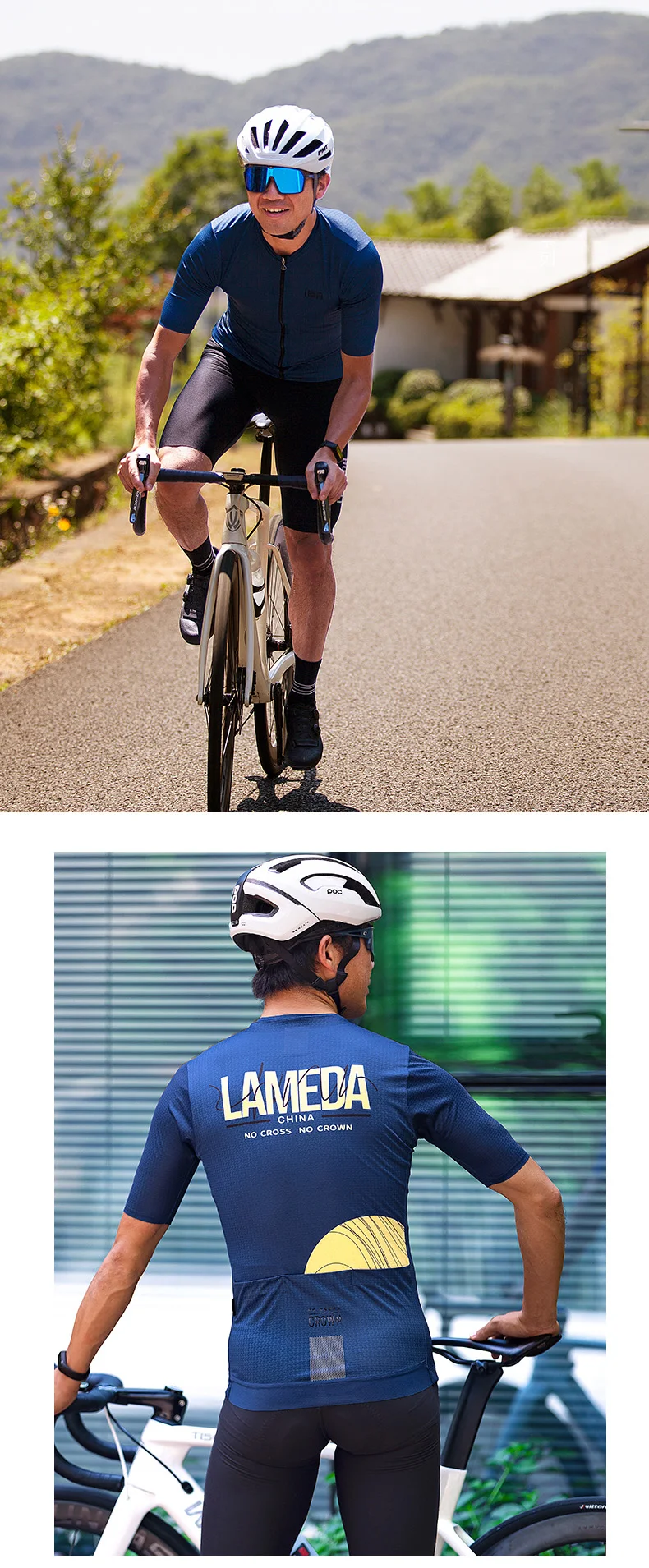 Lameda pro rad trikot sommer mtb radtrikot atmungsaktives kurzarm radtrikot herren rennrad ausrüstung – Detail 15