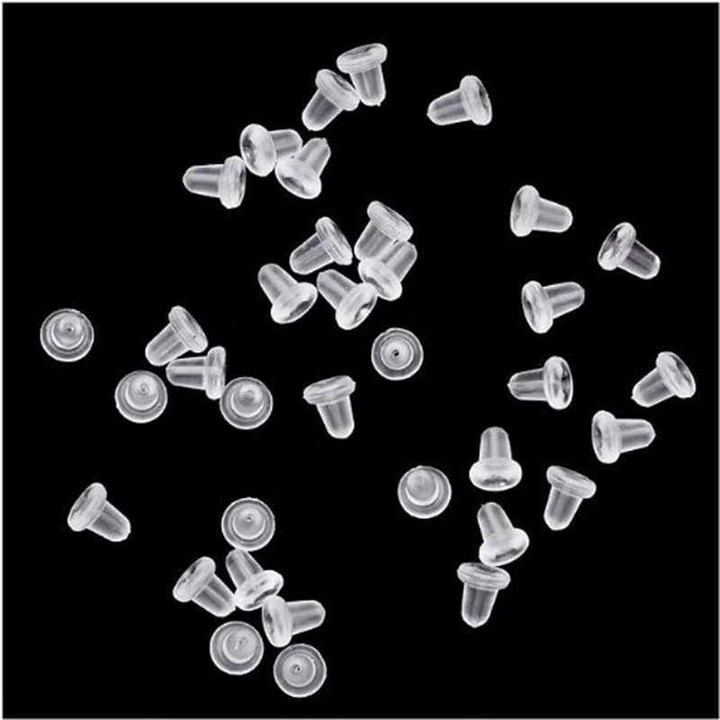 Transparent Small Rubber Stoppers 100pcs Stud Earring Silicone Round Ear  Plugging Blocked Earring Backs Stoppers Ear Accessory - AliExpress