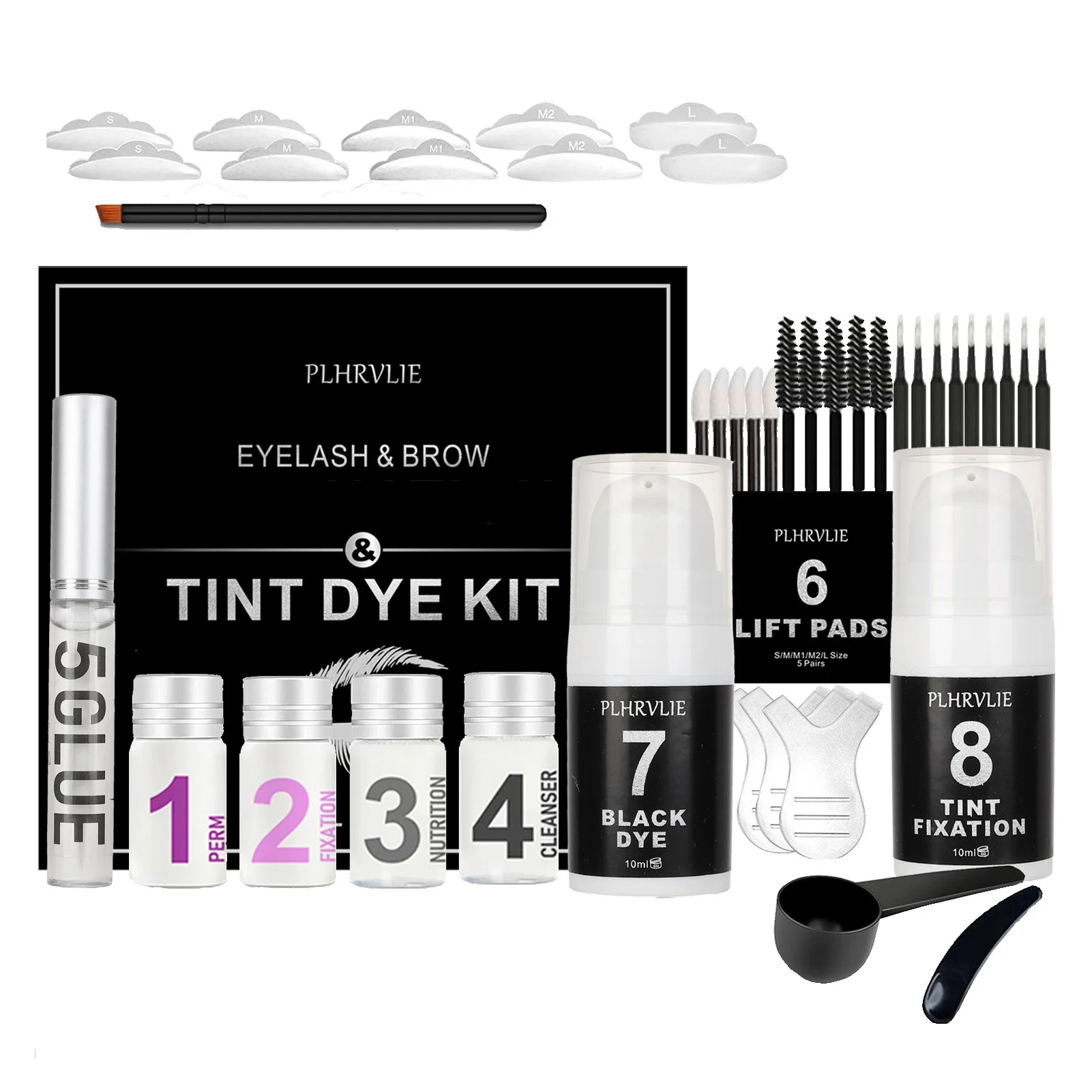 

Eyelash And Brow Lift Kit Brow Lamination And Color Kit Brow Lamination And Tint Kit 4 In 1 Lash Lifting And Dyeing Tools For