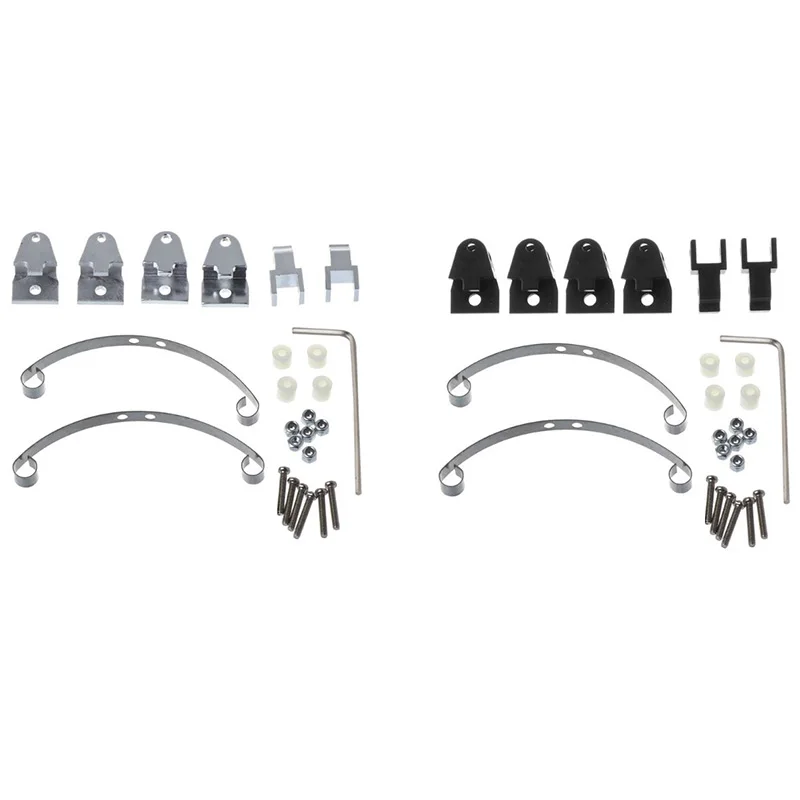 WPL Henglong B14 B16 B24 B36 Ural Q60 Q61 Q62 Q63 Q64 4X4 6X6 트럭 및 크롤러용 A23F-스틸 리프 스프링 서스펜션 세트