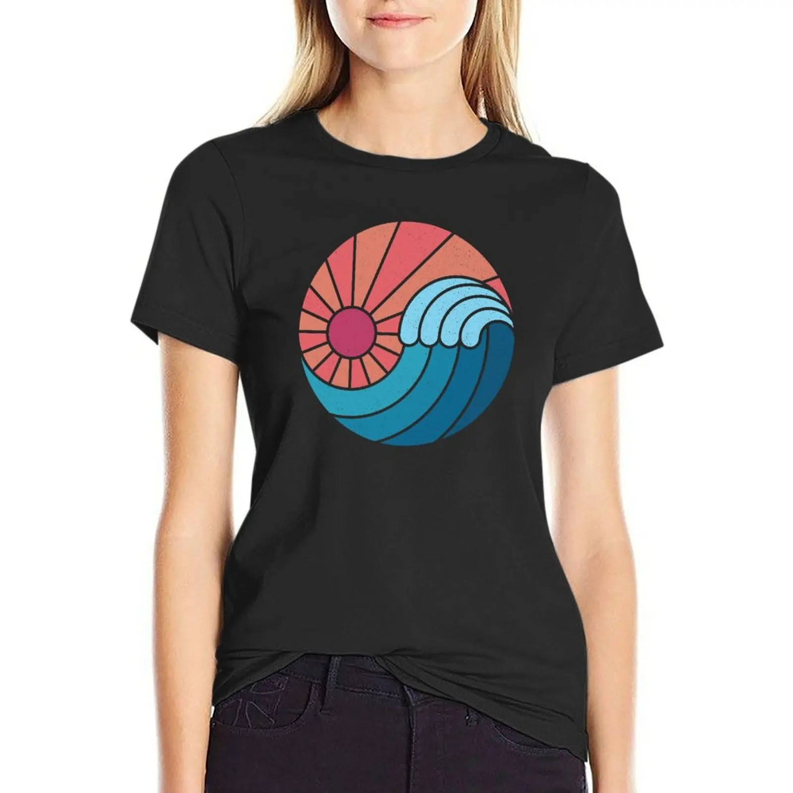 

Sun & Sea T-Shirt tops Women Women tops t-shirt dress for Women plus size t shirts for graphic