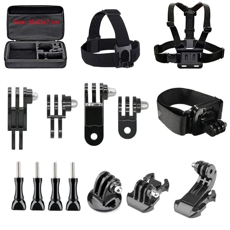 Kit Accessori Per Action Cam FT – Fasce Pettorali, Testa, Polso E Clip Per DJI Osmo Action