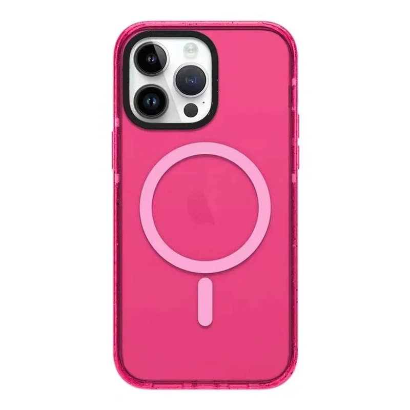 MagSafe Acrylic Candy Color Phone Case Cover for IPhone 11 12 13 14 15 Pro Max Case for IPhone 15 Pro Max