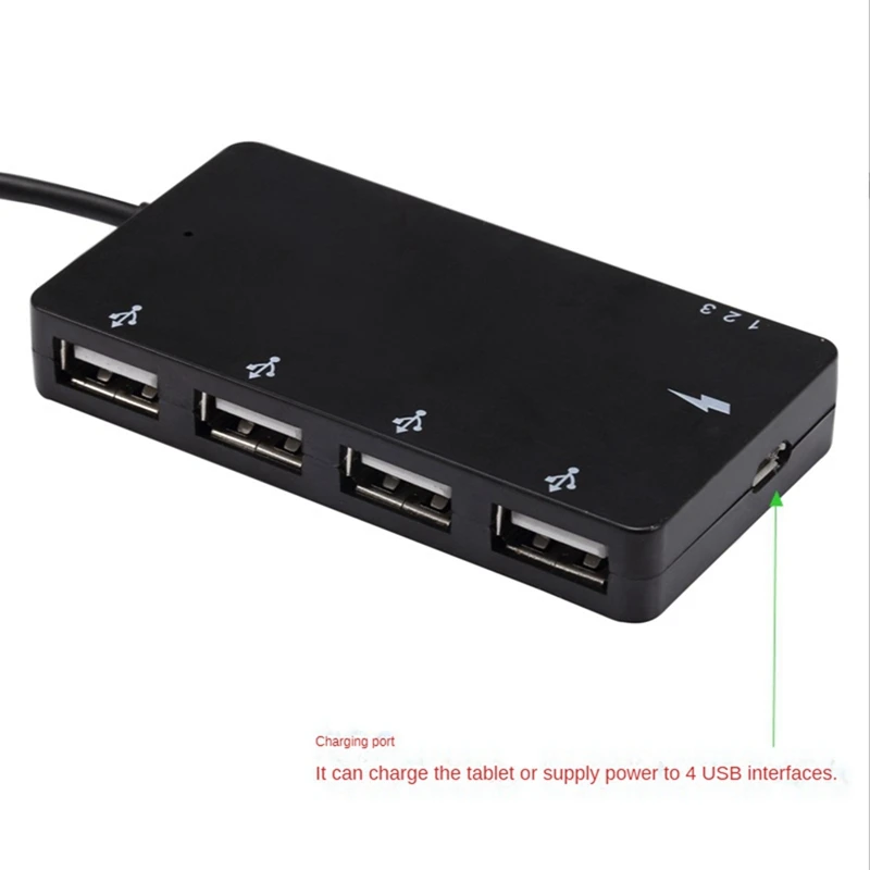 1 Set Micro USB OTG 4 Port Hub Power Charging Adapter Cable For Smartphone  Tablet High Speed - AliExpress