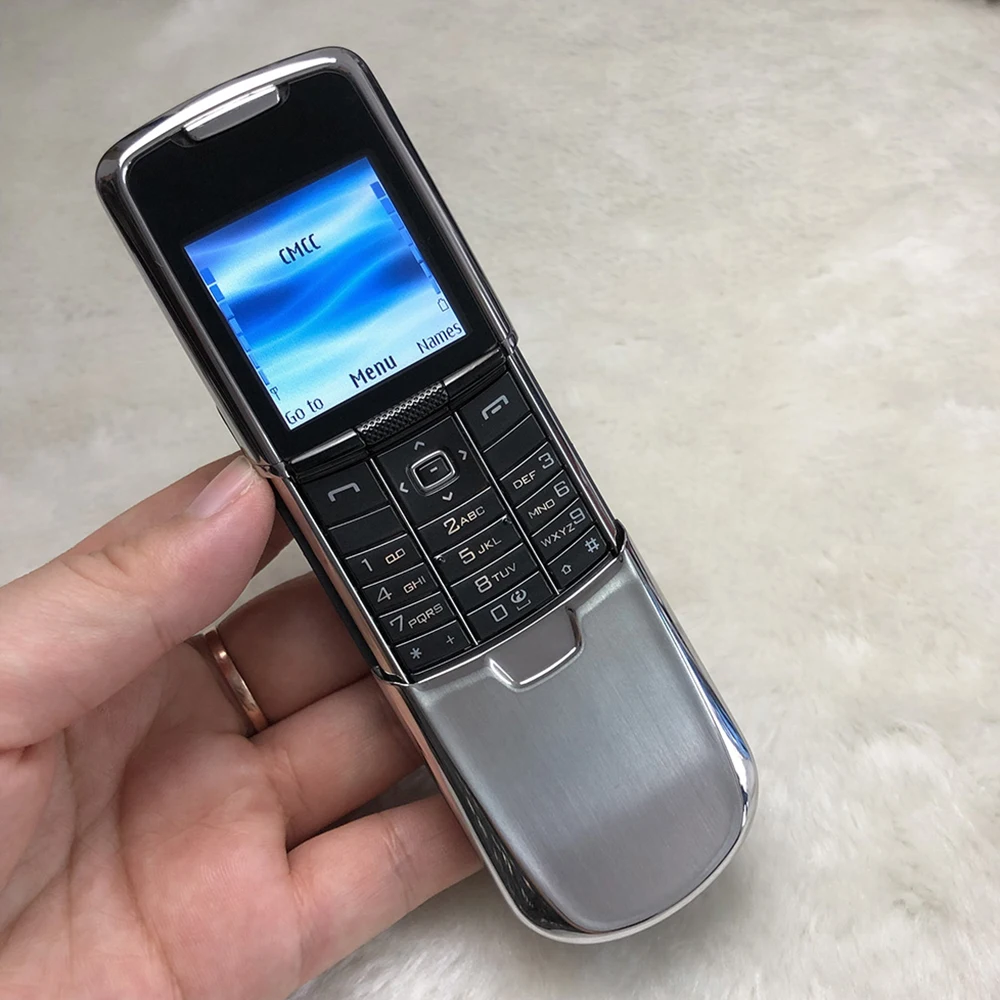 100% Full Original Used 8800 Classic Silver Mobile Cell Phone 2G GSM 900/1800/1900 Unlocked Cellphone.Made on 2005 Year.
