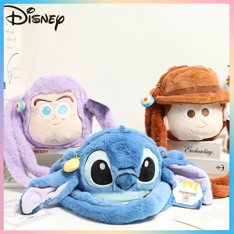 

Kawaii Plush Disney Stitch Bags Buzz Lightyear Bag Wear Resistant Women Tend Female Shoulder Bag Handbags Travel Bag Gifts