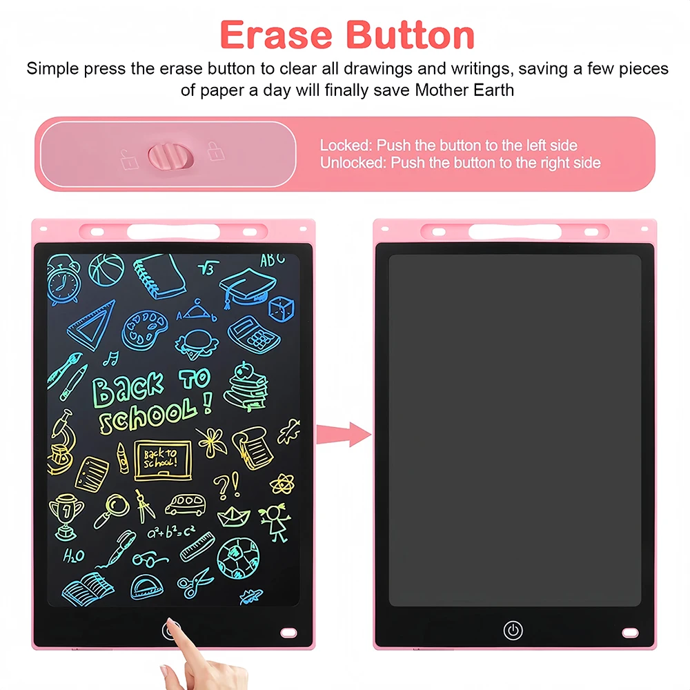 6.5/8.5/10/12 Inch LCD Writing Tablet Electronic Drawing Board Doodle Sketchpad Handwriting Pad Toys for Kids Birthday Gifts