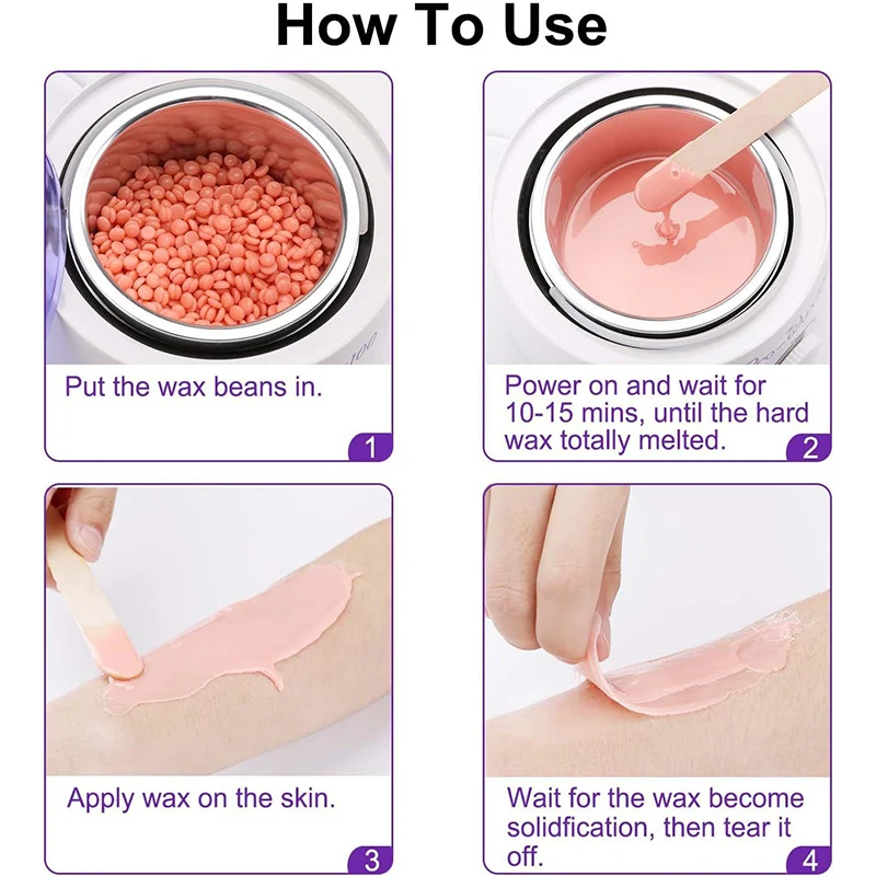 200ml Hair Removal Wax Melting Machine Portable Hair Removal Kit Quick Multi-function Heater Melting Pot Hot Heater Depilation