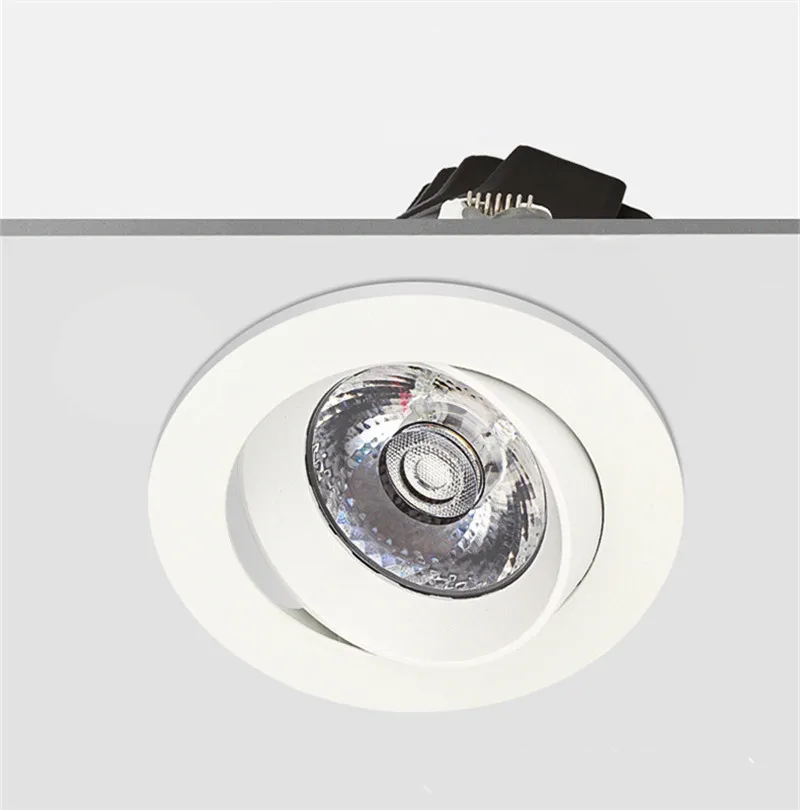 

Recessed Anti-glare Spot Light LED COB Downlight LED Ceiling Lamp 7w 10w15w 20w Aluminum Living Room Bedroom Lighting