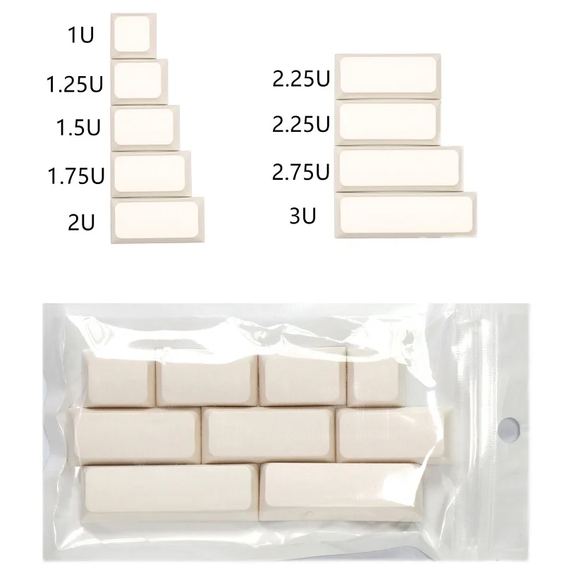 Chaves Bloco Pbt Tintura Subbed Xda qx Perfil Tampões de Chave 1u 1.25u 1.5u 1.75u 2u 2.25u 2.75u 3u para Teclado Personalizado 9