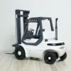 1/14 RC Hydraulic Forklift Mini Metal Wheeled Transfer Car RTR DIY Painted Finished Folk Lift Truck Cars Vehicle Model Boys Toys 1