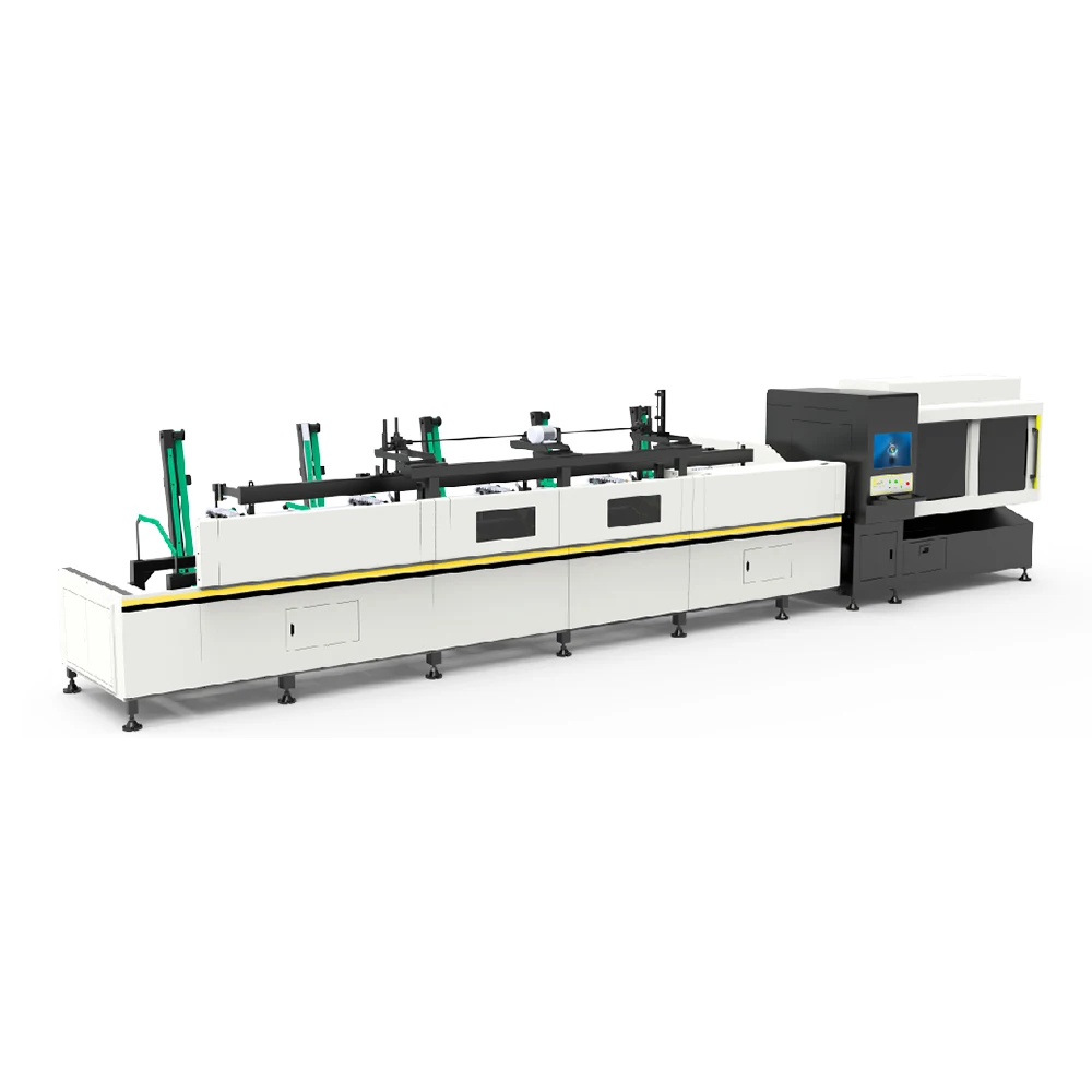 

High Speed Cnc Automatic Laser Cutter Manufacturer Square Round Ss Ms Gi Metal Iron Steel Tube Fiber Laser Pipe Cutting Machine