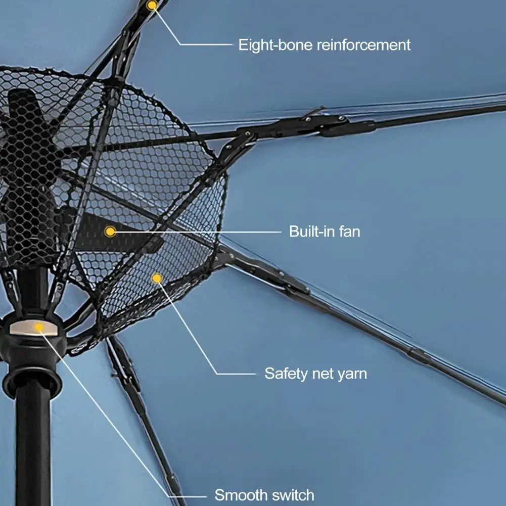 Umbrella With Fan Uv Umbrella With Fan USB 2024 New Rechargeable Sun Umbrella Cool Women Sunshade 5