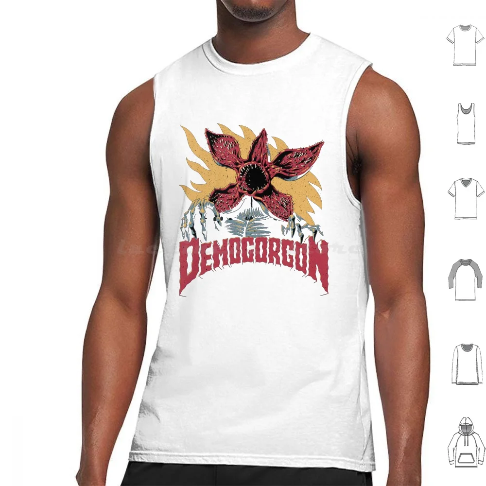 thumbnail image 1 of Camisetas sin mangas Demogorgon Camiseta sin mangas Demogorgon Once Netflix Dustin Stranger Mike Cosas Lucas Al revés 80S TV Horror, 1 of 5